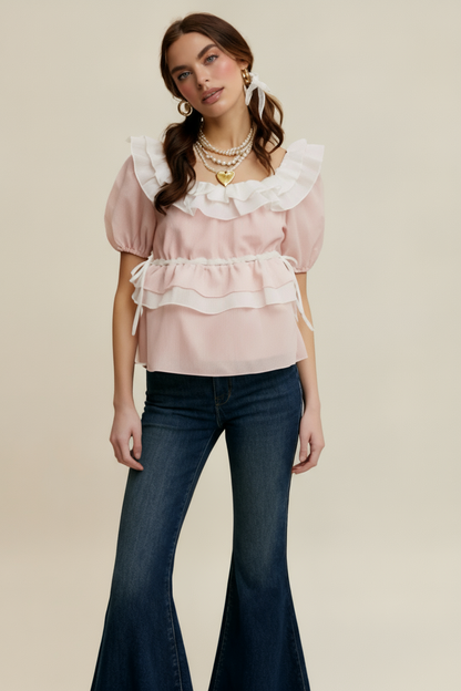 Romantic Ruffle Charm Blouse